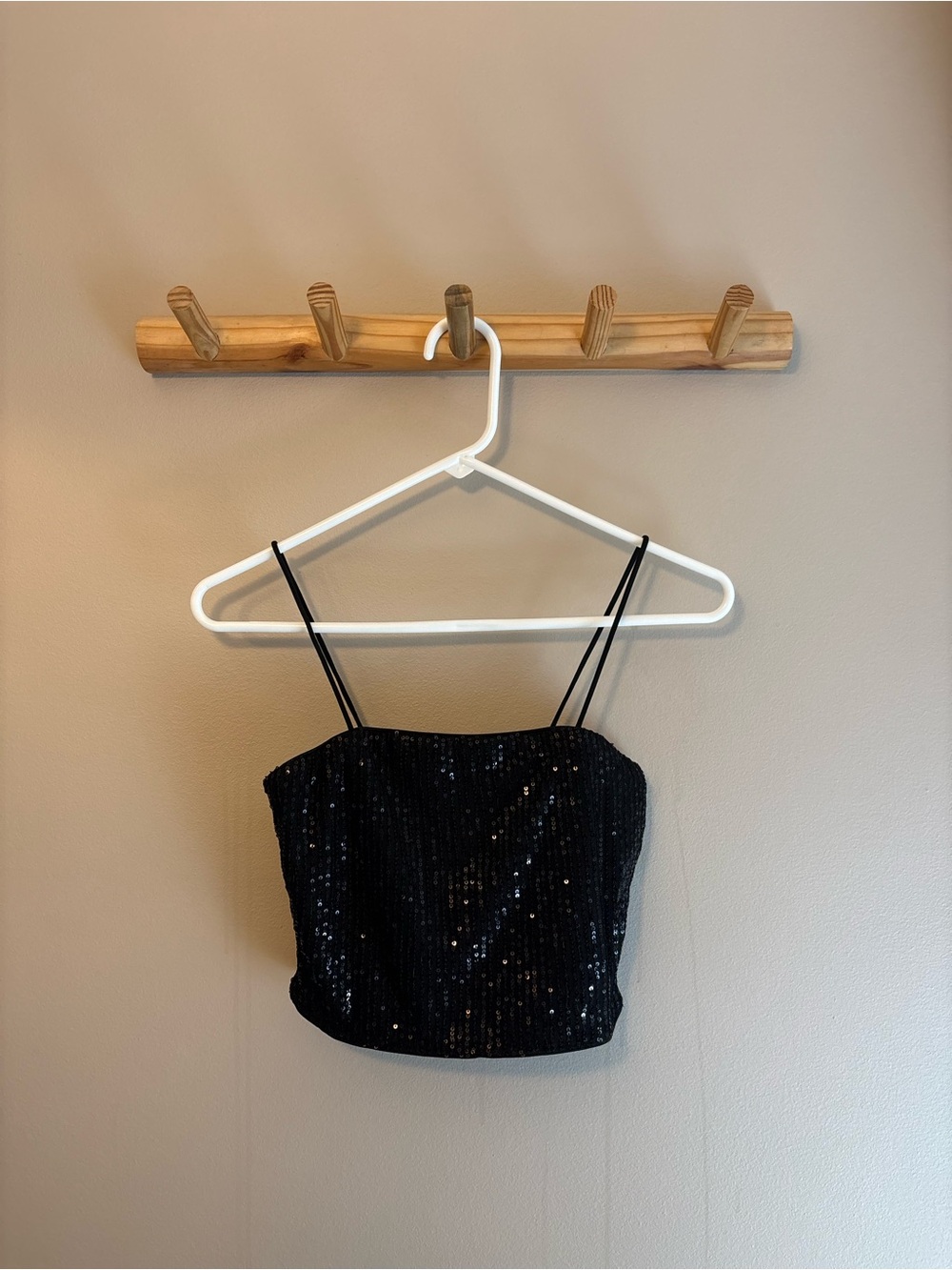 Women’s Black Sequin Tank Top